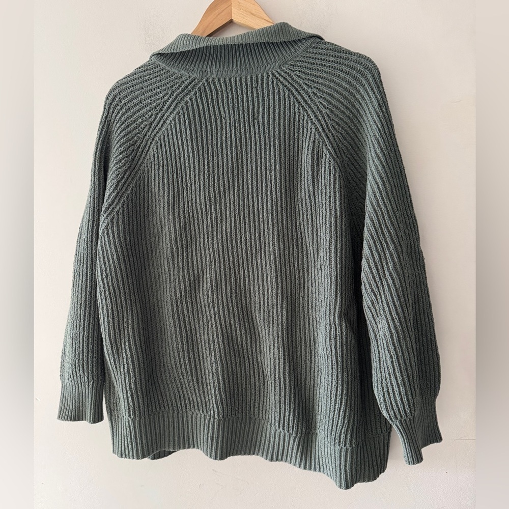 Aerie Sugar Rush Chenille Sweater Royal Palm Green - Picture 4 of 6